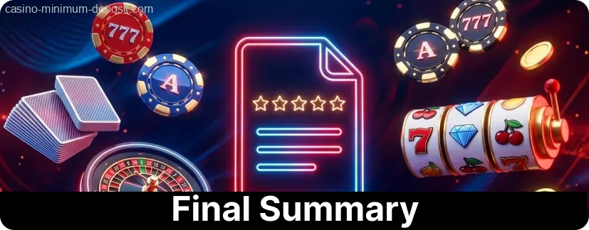 Read our summary of low-deposit UK gaming on casino-minimum-deposit.com